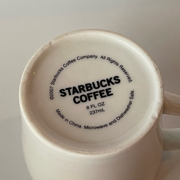 8oz Starbucks Mug Dated 2007 - Picture 2 of 7